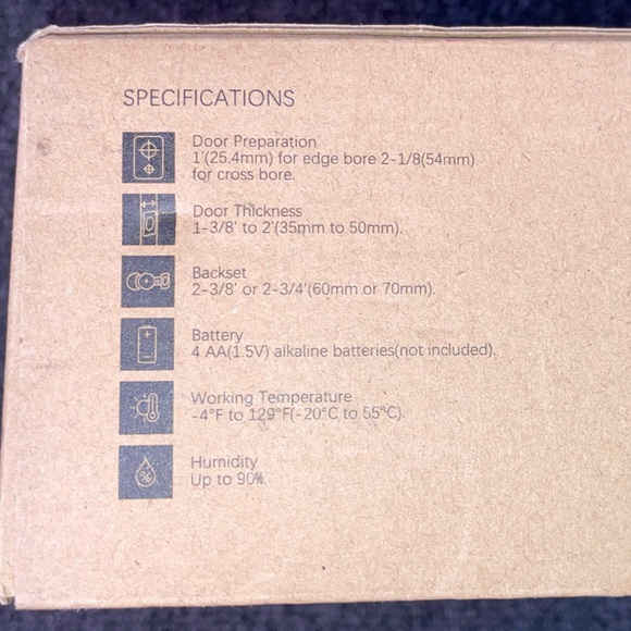 Keyless deadbolt lock. Brand new. - Picture 5 of 8